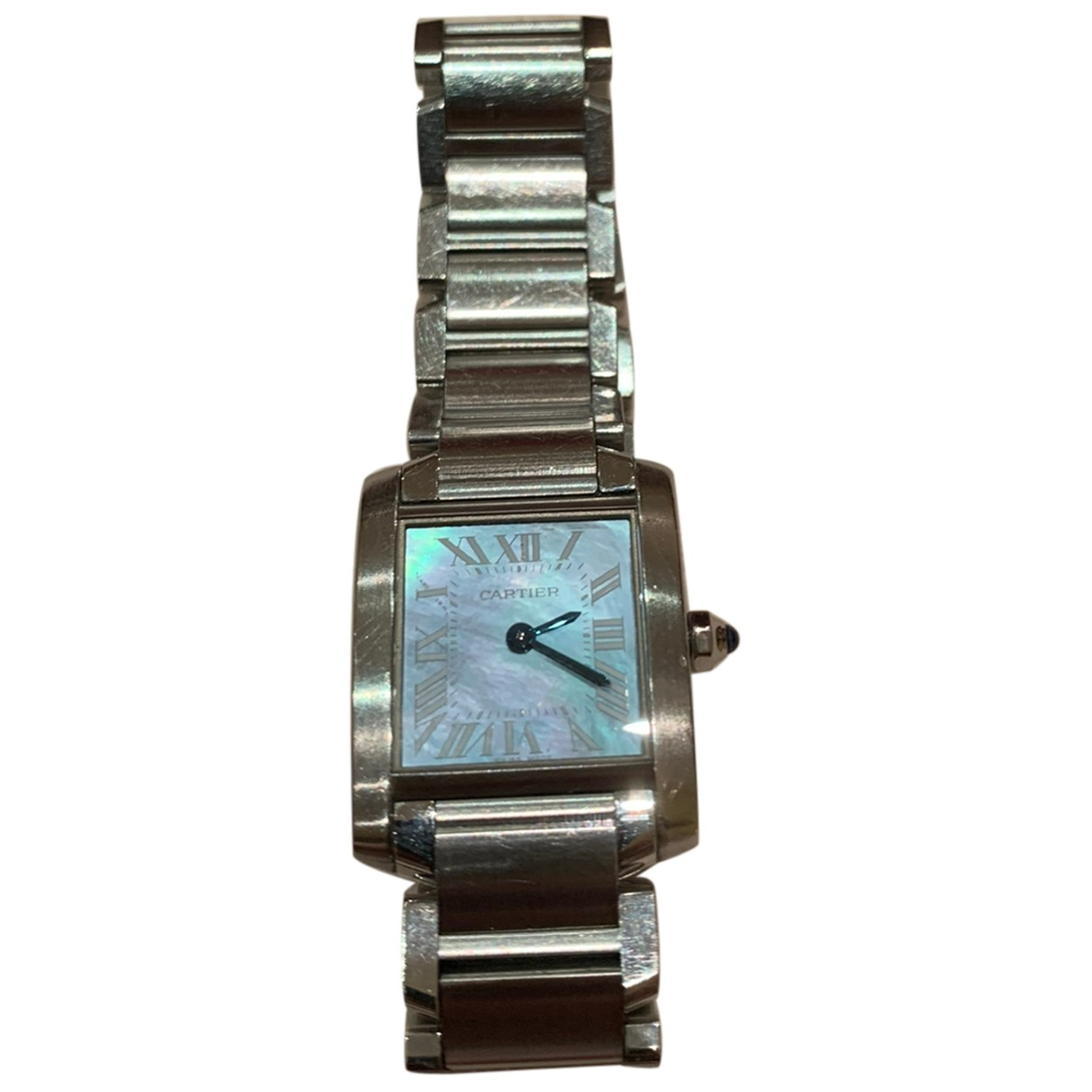 Tank française watch Cartier Blue in 